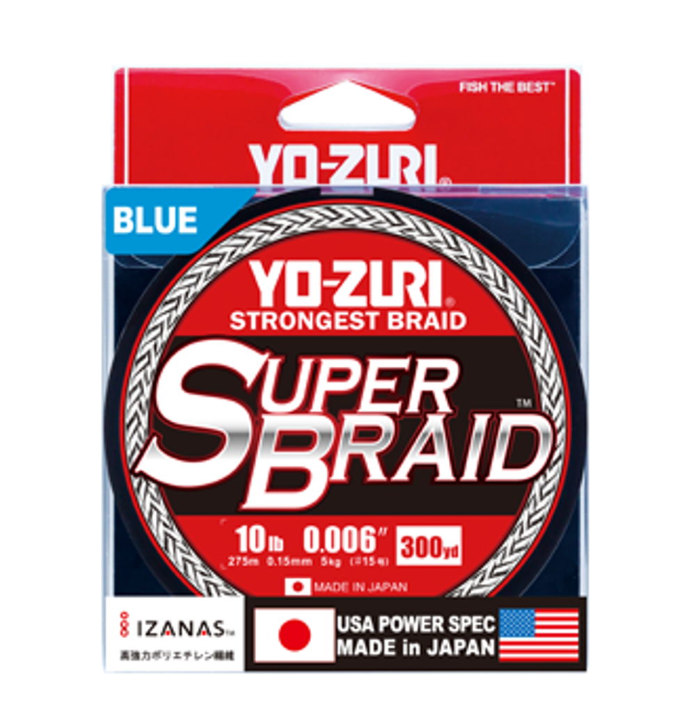 Пл.шн. Yo-Zuri PE Super Braid 275м Blue (0,28мм) 30lbs
