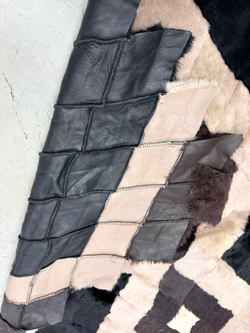 Покрывало меховое ковер из шкуры овчины