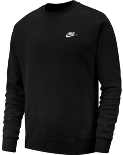 Мужская теннисная кофта Nike Swoosh Club Crew M - black/white