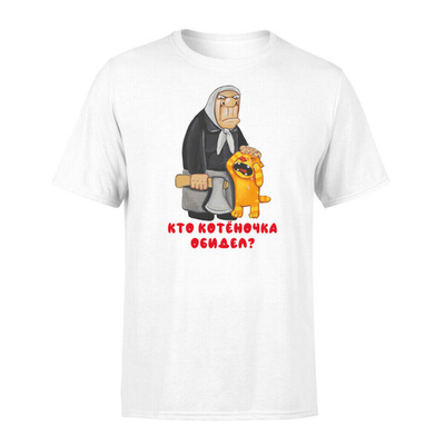 Футболка "Кто котеночка обидел?"