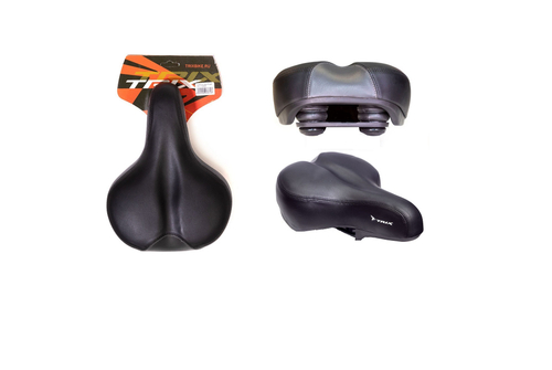 Седло TRIX комфорт 260x190 мм, эластомерное, черное