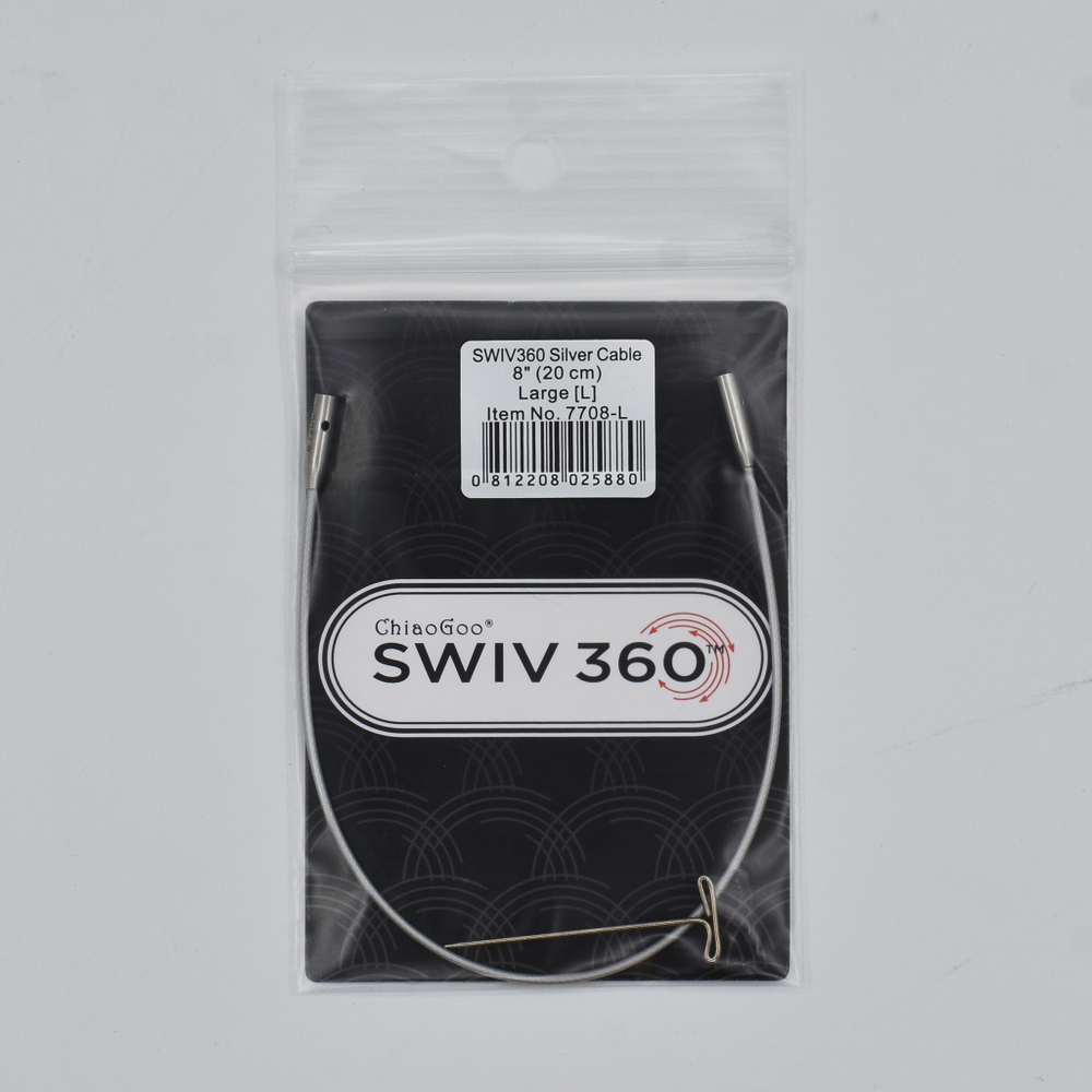 Лески SWIV360 large(L) от ChiaoGoo, 13 см. - 35 см., silver cable