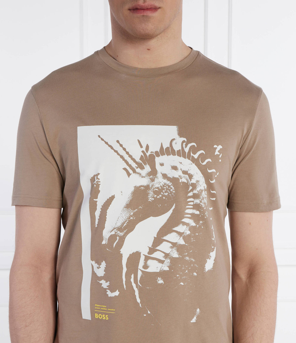 Футболка Te_Sea_horse BOSS ORANGE - бежевый(50515626)