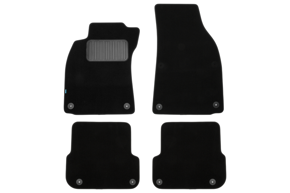 Коврики в салон для AUDI A4 8E АКПП 2004-2009, седан, универсал, 4 шт. (текстиль) KLEVER03040922110KH