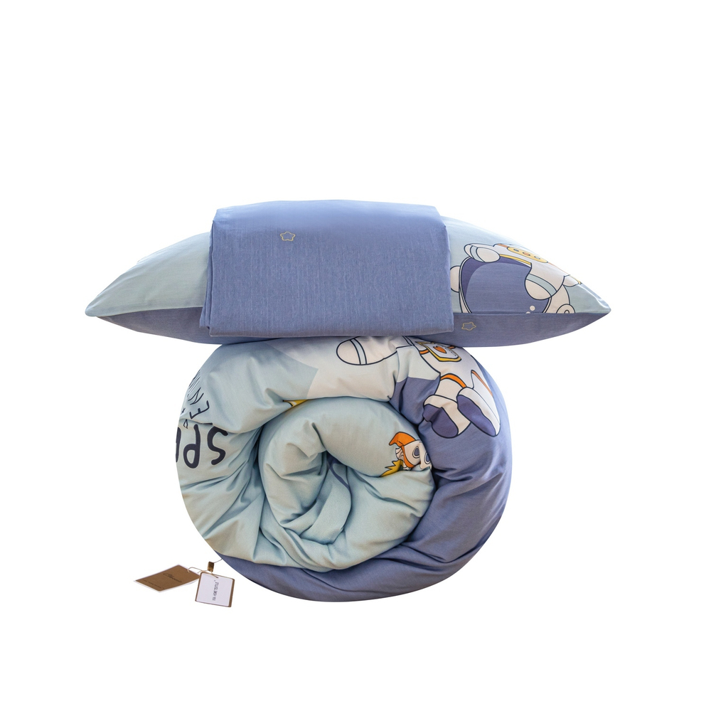 Комплект постельного белья на резинке Сатин Люкс KIDS 100% хлопок CDKR065