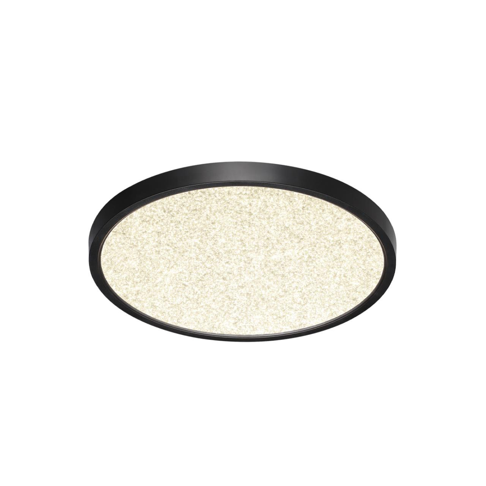 7662/24L MITRA LED SN 555 Светильник пластик/белый/черный LED 24Вт 3000/4000K D300 IP40 OMEGA BLACK