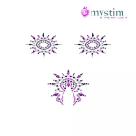 Набор наклеек из черных и розовых страз Petits Joujoux Gloria (Цвет: черный с розовым)