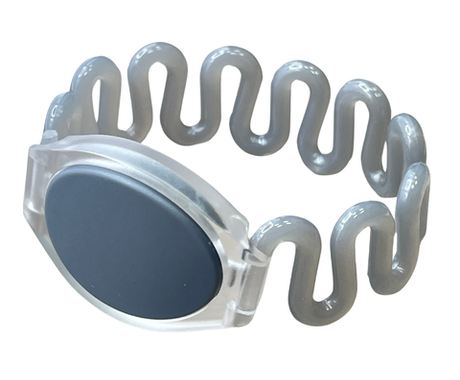 Пружинный RFID браслет EM-Marine TK4100 СЕРЫЙ