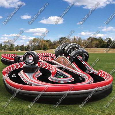 Надувная трасса для машинок "Автотрек", 15,3*6*2,5 м