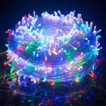 Светодиодная гирлянда "Нить" Праздничные Огни RGB 220в 5метров - 100LED, 200LED, 300LED, 400LED, 500LED