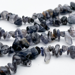 Иолит бусины (кордиерит), крошка 4-8 мм, цена за нить 38 см