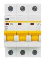 KARAT Автоматический выключатель ВА47-29 3P C 63А 4,5кА IEK