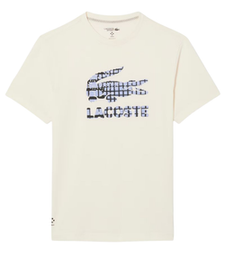 Теннисная футболка Lacoste Tennis x Daniil Medvedev - ecru white