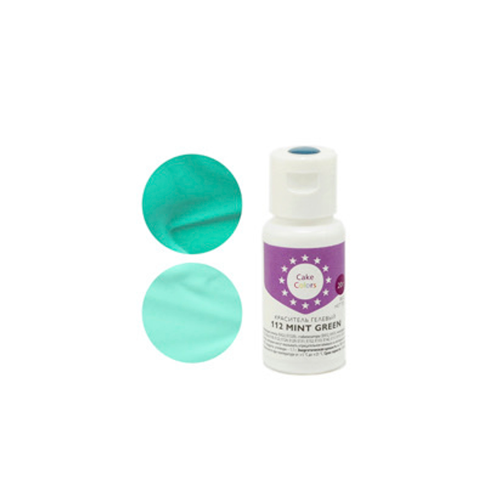 Краситель гелевый Cake Colors 112 MINT GREEN,  МЯТНО -ЗЕЛЕНЫЙ 20г
