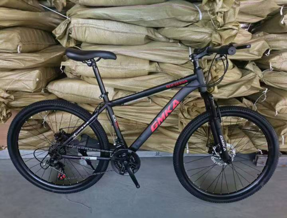 Велосипед GMKA 26" 21скор (стальная рама, дисковые тормоза) Черно-оранжевый (GM26-3)