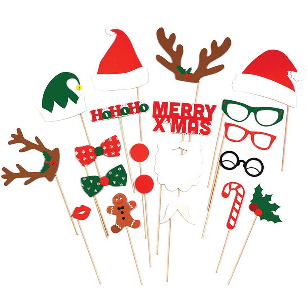 Набор из 20 элементов для вечеринки x-mas booth ver.2