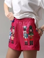 Шорты с пайетками летние