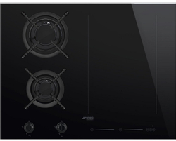 Встраиваемая комбинированная варочная панель Smeg PM6621WLDX