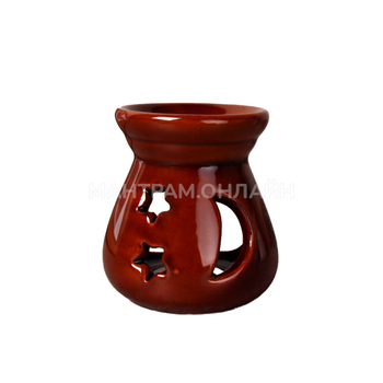 Аромалампа Вазочка месяц и звезды цвет коричневый 7 x 6,5 см