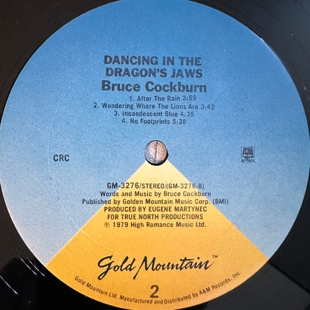 Bruce Cockburn ‎– Dancing In The Dragon's Jaws (США)