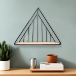 Полка подвесная «ЛОФТ ИДЕЯ», треугольник, цвет черный, 22*25*10см (лейбл Селфи)