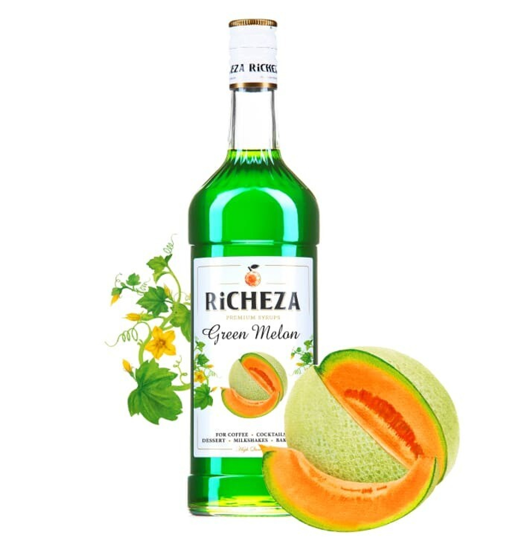 Сироп RiCHEZA Зеленая Дыня стекло (1л)