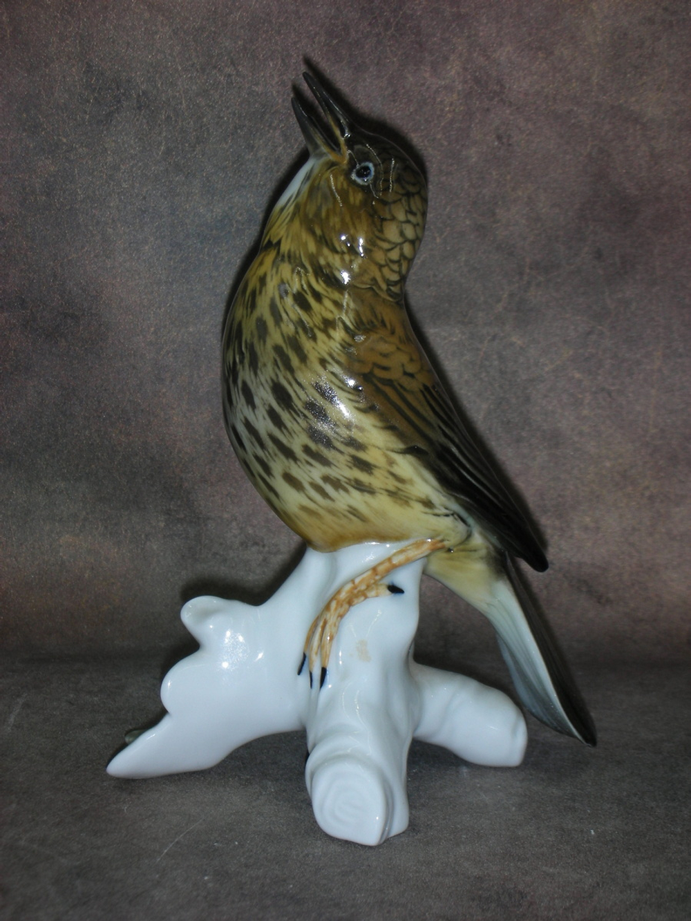 Статуэтка. Фарфор. Птица Дрозд. Karl ENS. Германия