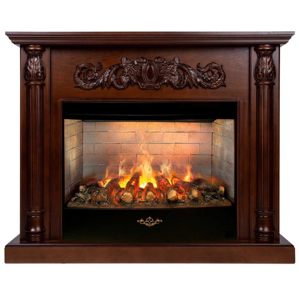 Электрокамин RealFlame Salford 33 AO античный дуб с очагом 3D Firestar 33