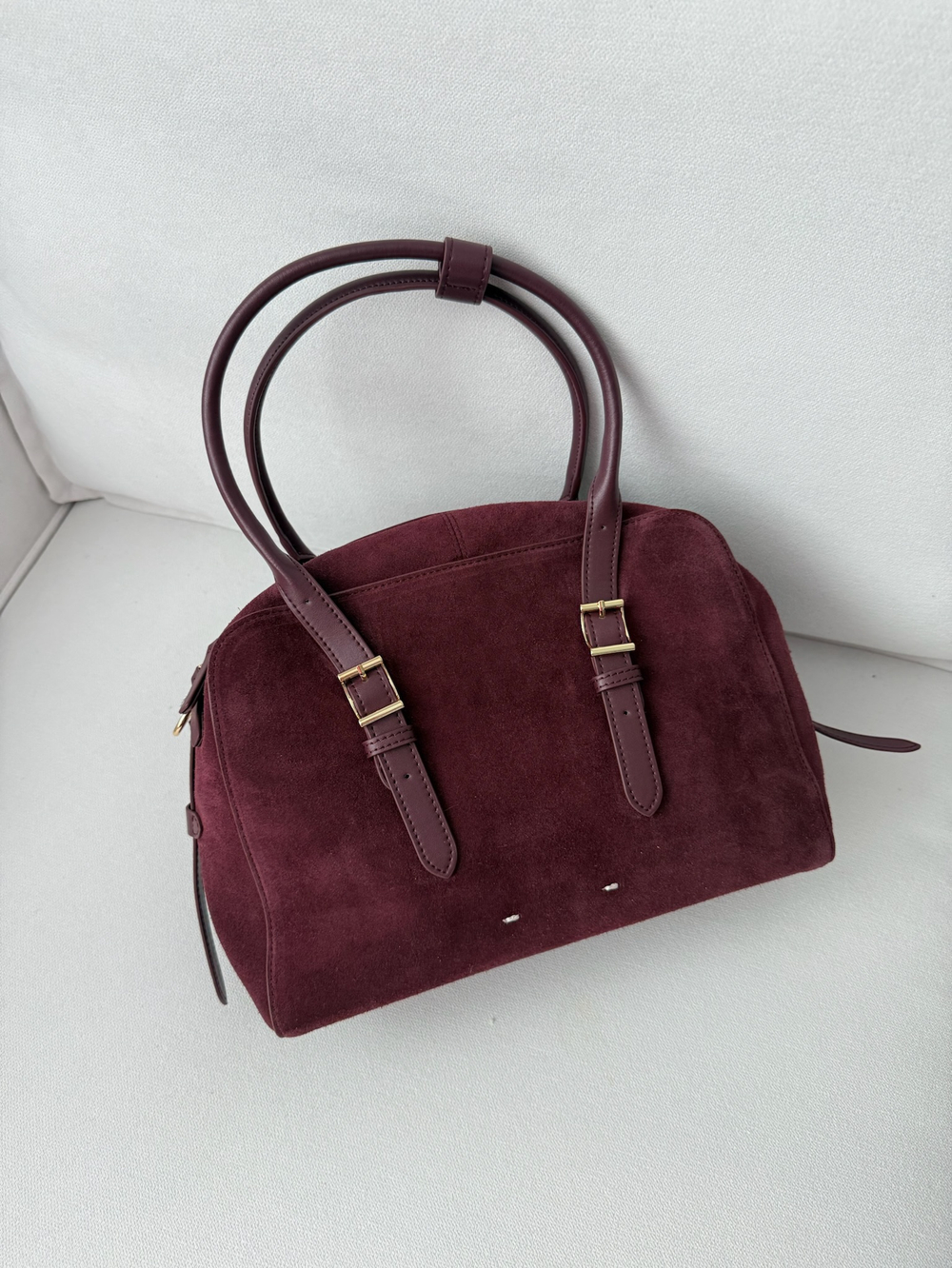 Сумка из натуральной замши