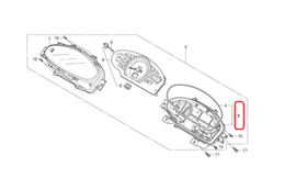 37212-KWN-901. CASE ASSY. Speedometer case (lower body) Honda PCX 2010-2015