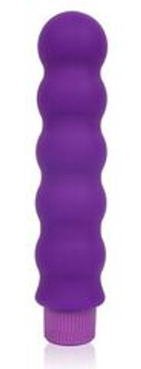 Фиолетовый силиконовый вибратор-елочка Cosmo - 15 см.