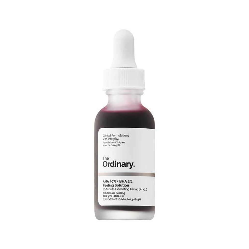 Кислотный пилинг The Ordinary AHA 30% + BHA 2% Peeling Solution (кровавый пилинг)