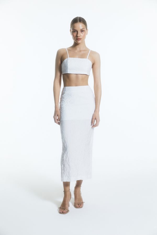 Костюм топ и юбка айвори