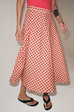 ZW COLLECTION Юбка в клетку с воланами - ZARA
