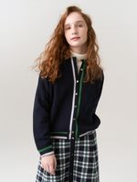 Кардиган бомбер для девочки AT1025 синий