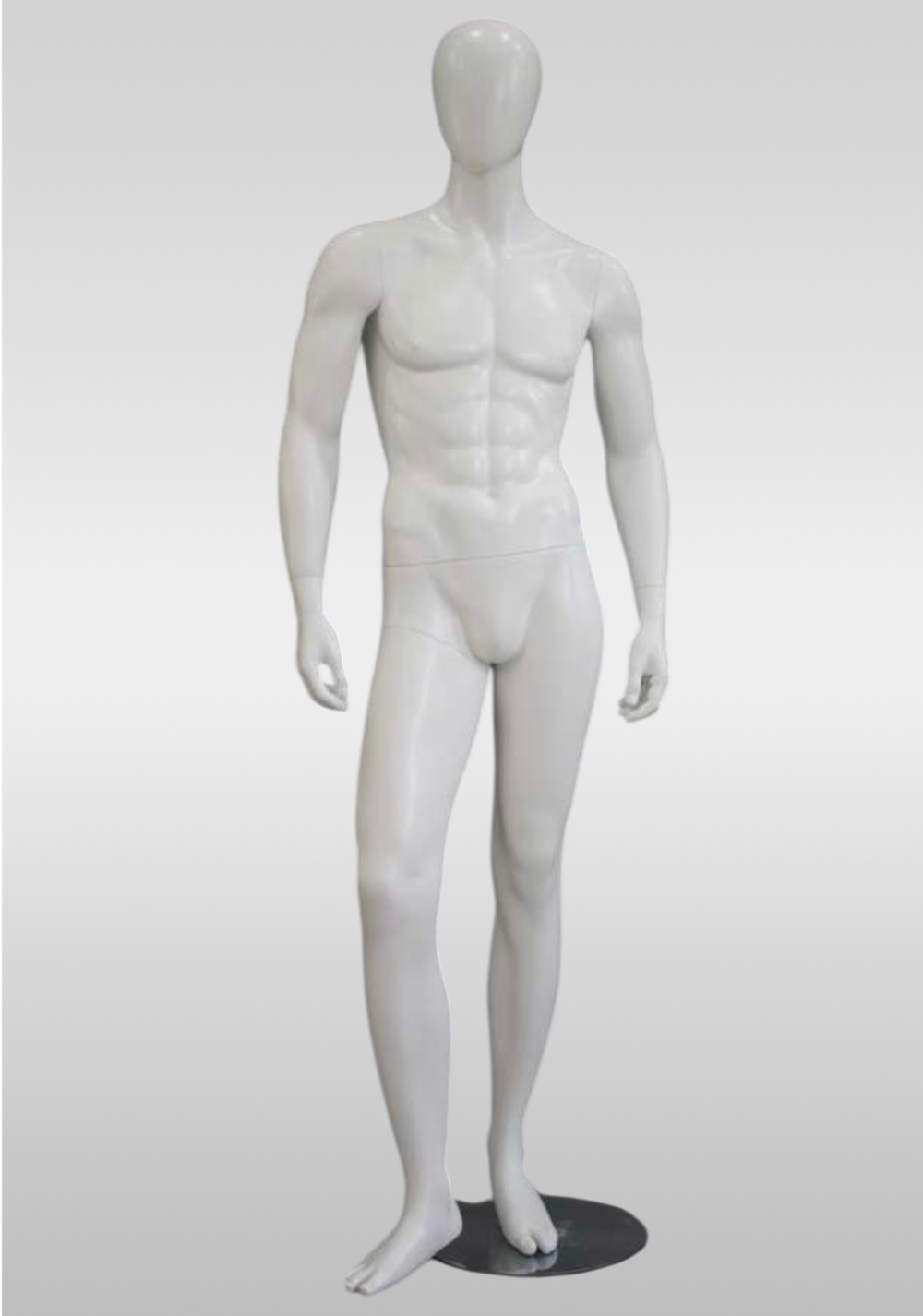 Мужской абстрактный манекен Jym 41/Белый глянец