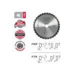 Диск пильный по стали DRYCUT 190*2.0/1.6*30*36T A=-5º FWF Woodwork 46.190.36