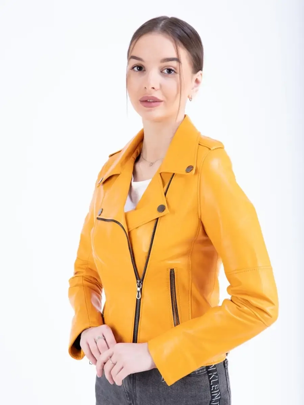 Косуха кожаная куртка женская Турция