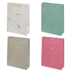 GAEM Пакет подарочный (бумага 210г/м2, блок микс 12шт), L31 W12 H42 см, 4в.