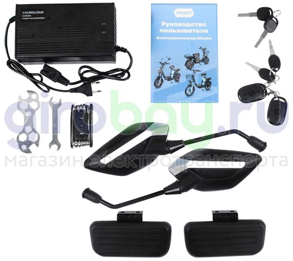 Электровелосипед Minako TITAN 2.0 Li-NMC (60V/30Ah) - Синий