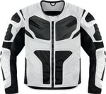 Мотокуртка - ICON OVERLORD RESISTANCE (текстиль, белая)
