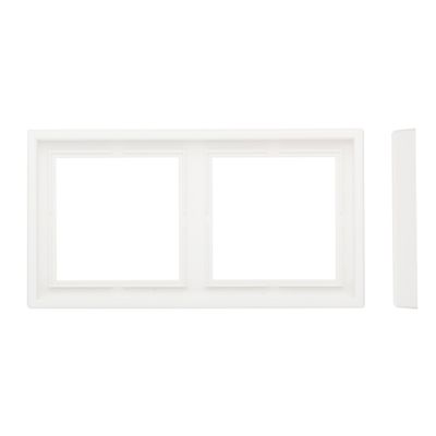 Рамка 2-местная LIREGUS MODERN K14-445-02.M/WWM белый матовый