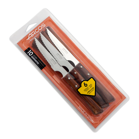 Набор столовых ножей для стейка 6шт Arcos Steak Knives 372000