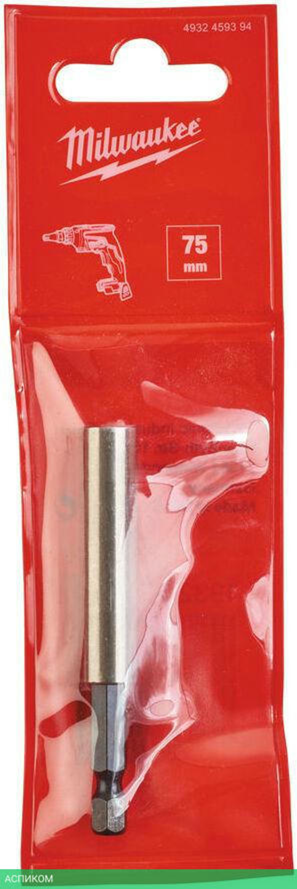 Держатель бит Milwaukee 1/4" HEX 75мм для M18 FSG (4932459394)