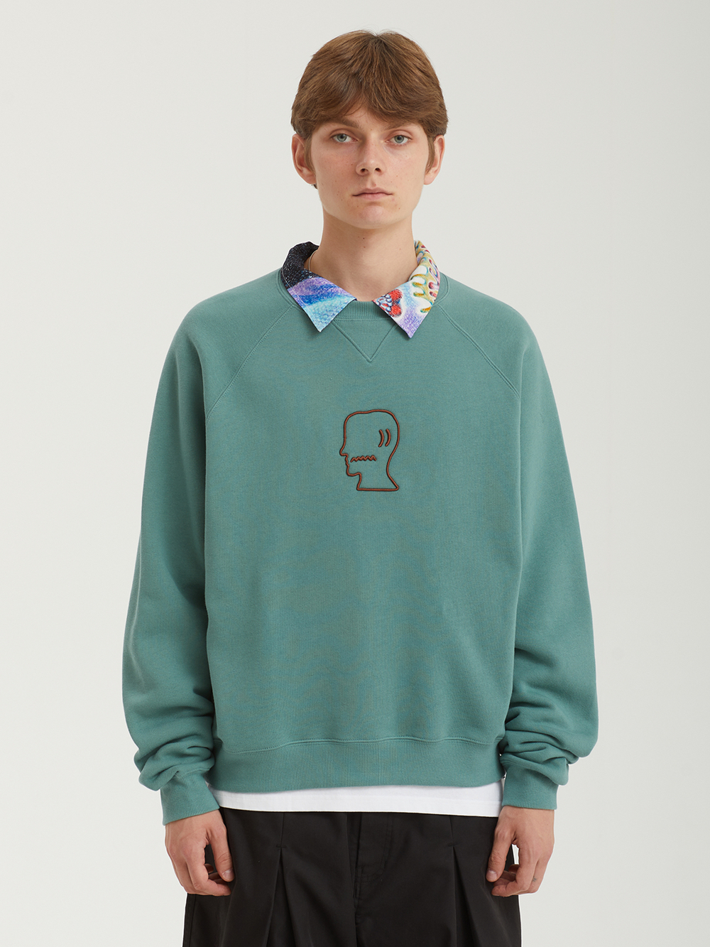 Мужская Толстовка Logo Head Raglan