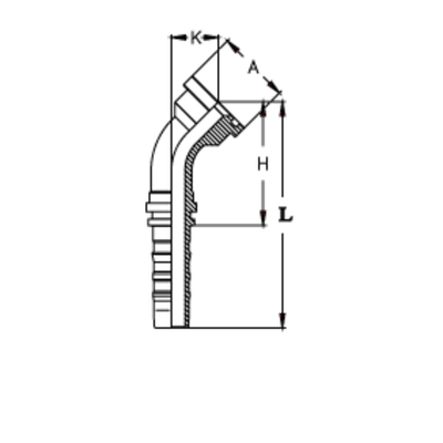 Фитинг DN 50 SFL 2.1/2 84.1 (45) CS