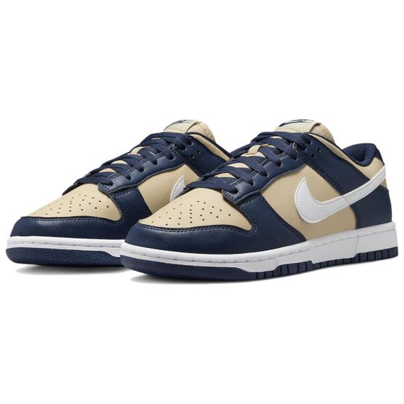 NIKE Dunk Кроссовки для скейтбординга Низкие Бежево-синие Женские