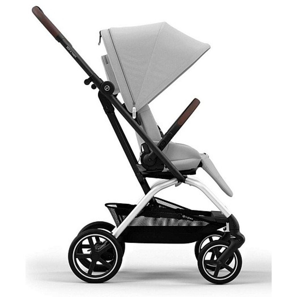 Коляска прогулочная Cybex Eezy S Twist+ 2 SLV (с дождевиком и бампером), Fog Grey