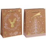 Пакет подарочный «Новогодний мир» 18*23*8 см, микс