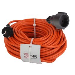 Удлинитель силовой ЭРА UPx-1-2x1-30m в бухте без заземления 30м 1 розетка ПВС 2х1мм2 | Силовые удлинители